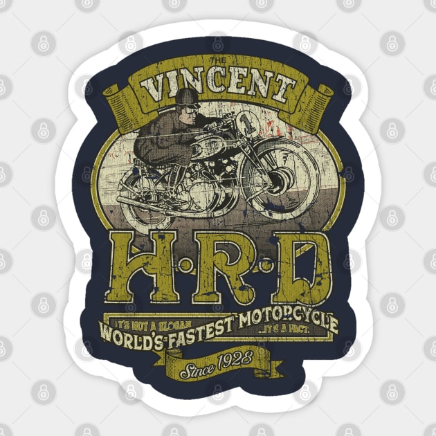 Vincent HRD Motorcycles 1928 Sticker by JCD666